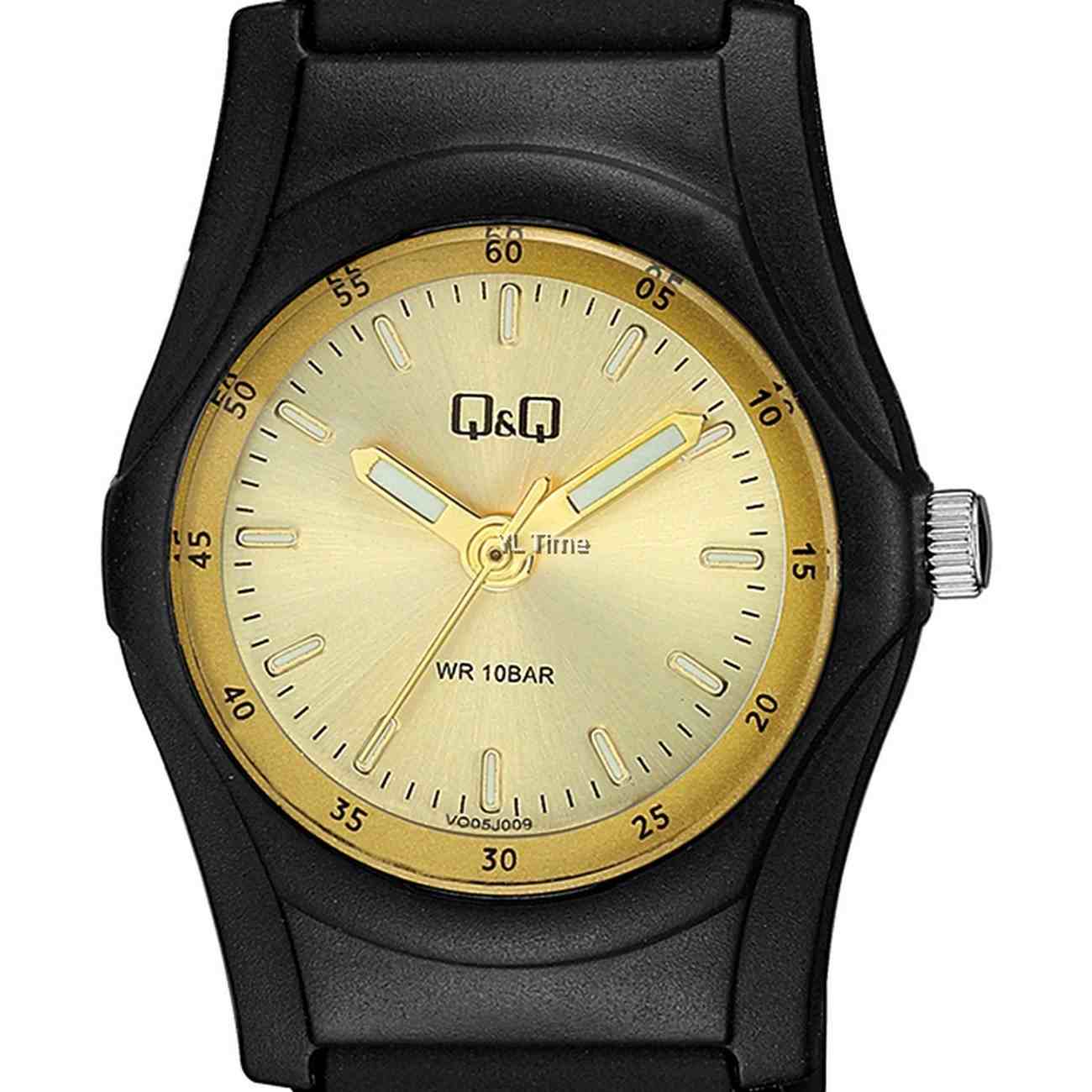 Reloj Q&q Qyq Vq05j009y Deportivo Goma Dama + Estuche 